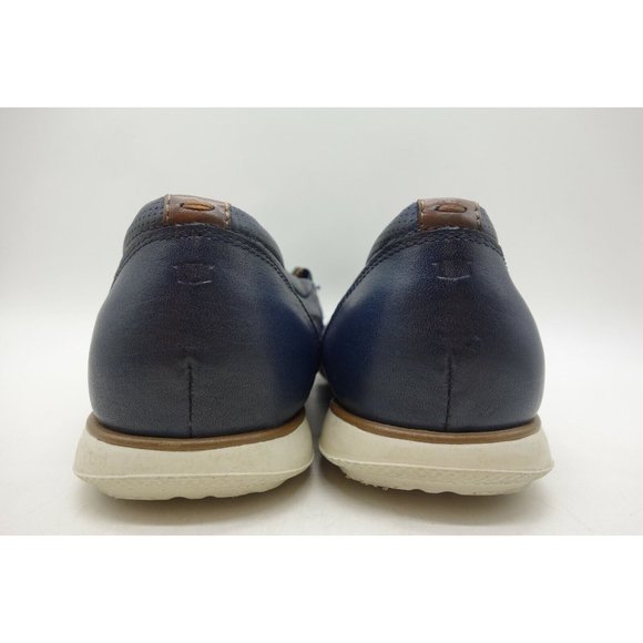 Florsheim Navy Blue Leather Slip On Loafers Shoes Men\'s 10 M